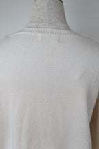 Vine Apparel White Wool Blend Iridescent Sequin Jumper Size M/L