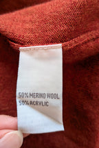 Vintage 90s Meredith Rust Long Cardigan Size 12