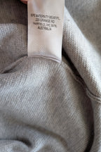 Ripe Maternity Silver Marle Layered Knit Nursing Dress Size M