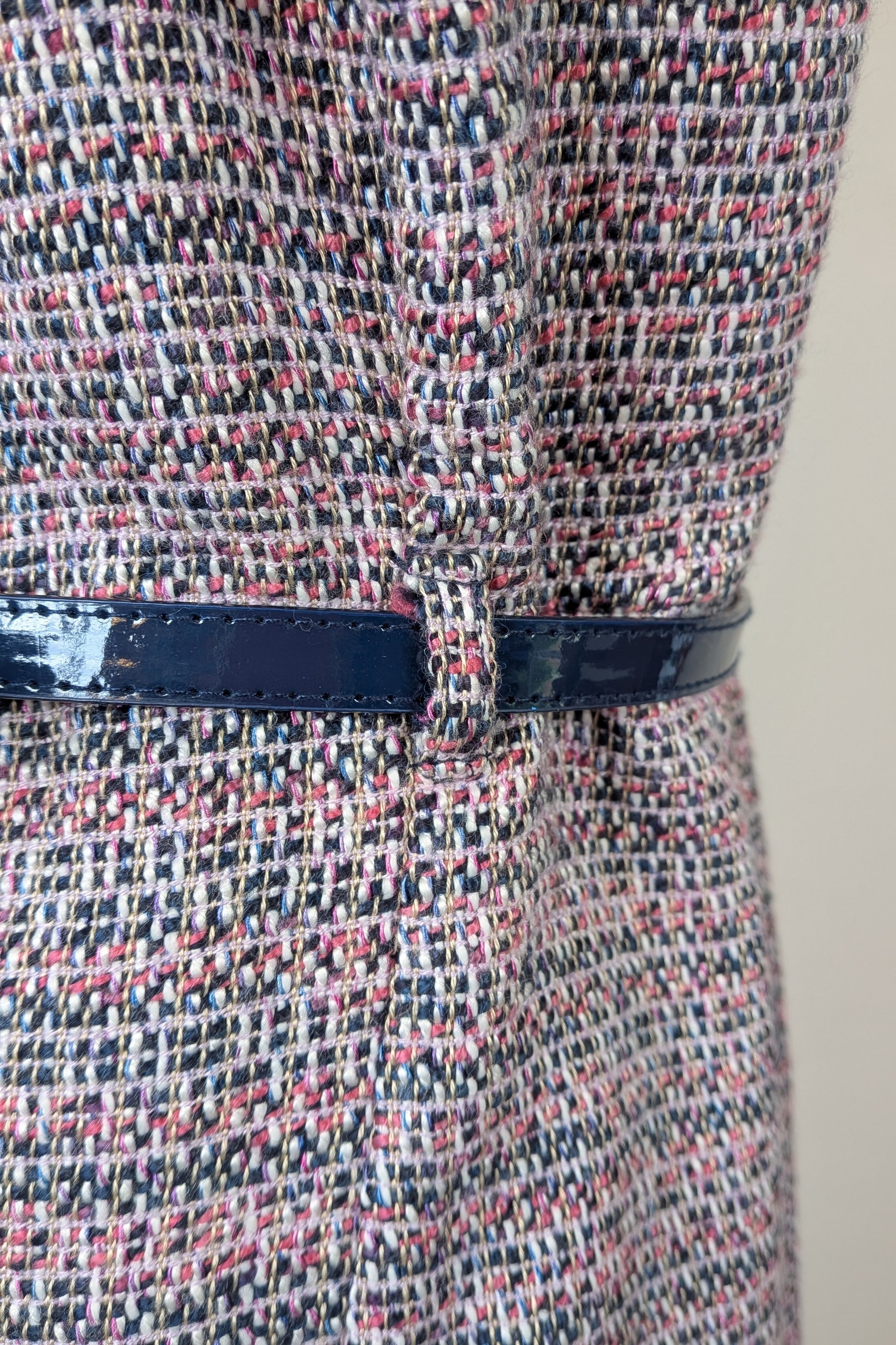 Review Tweed Pencil Dress with Belt Size 12