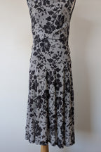 Vintage Y2K Tea Berry Floral Lace Cowl Neck Dress Size 8/10
