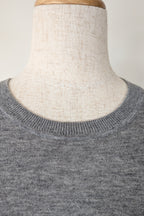 Country Road Grey Merino Wool & Silk Asymmetric Long Knit Top Size XXS