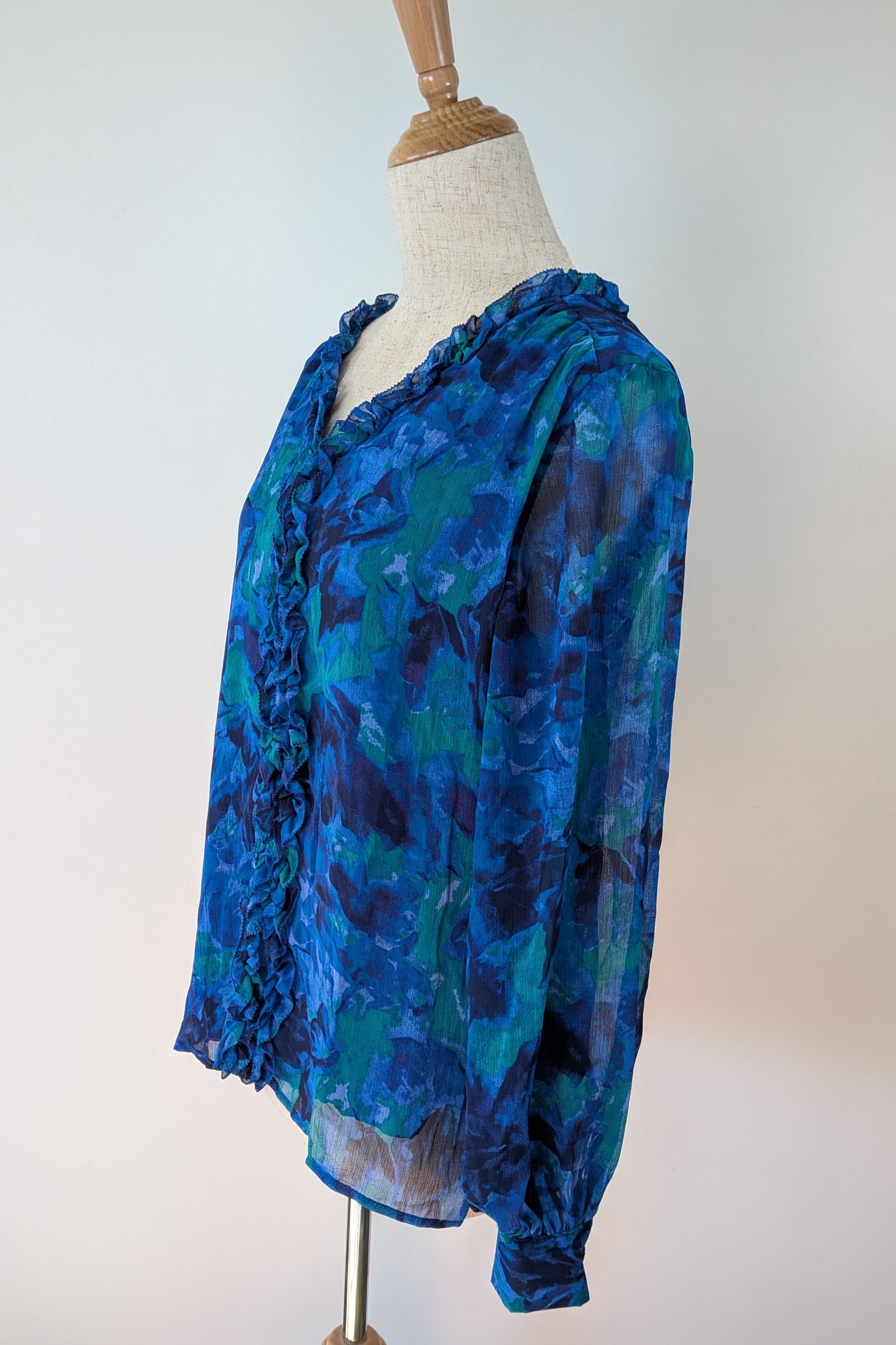 Liz Jordan San Marino Electric Frill Top Size 10 Brand New With Tags RRP $129.99