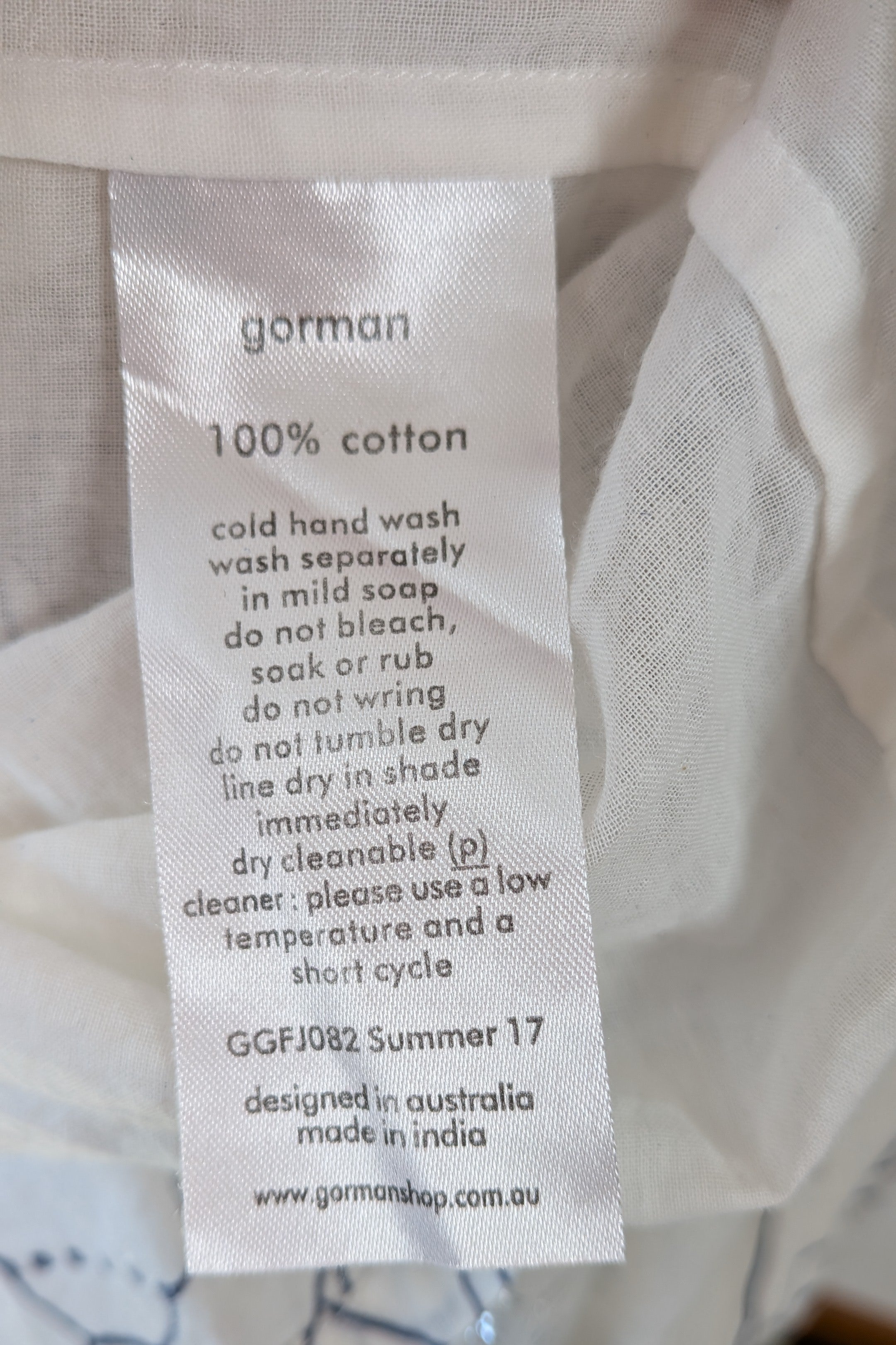 Gorman x Monika Forsberg Elephant Tea Dress Size 6