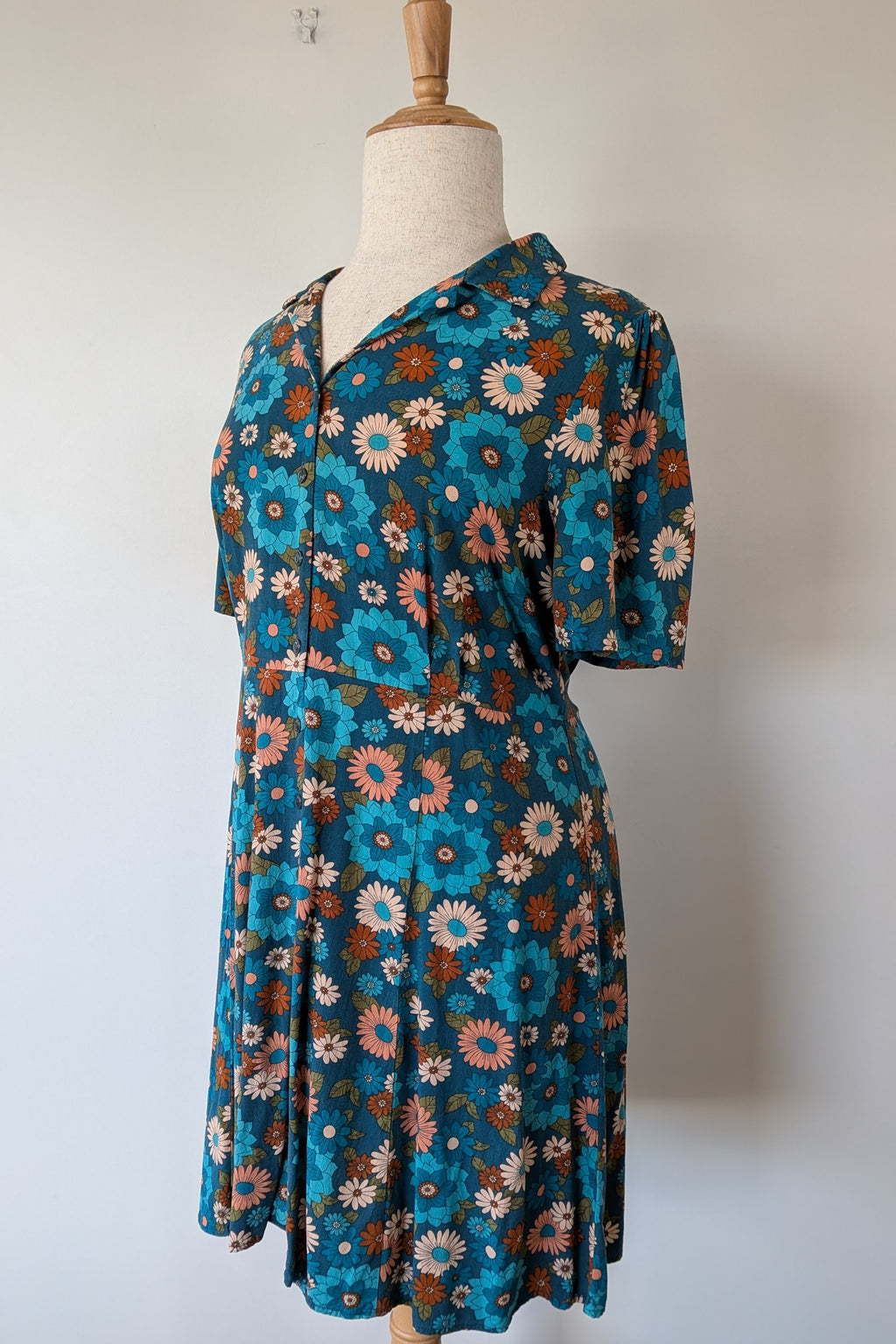Princess Highway Lindy 70s Floral Mini Dress Size 18