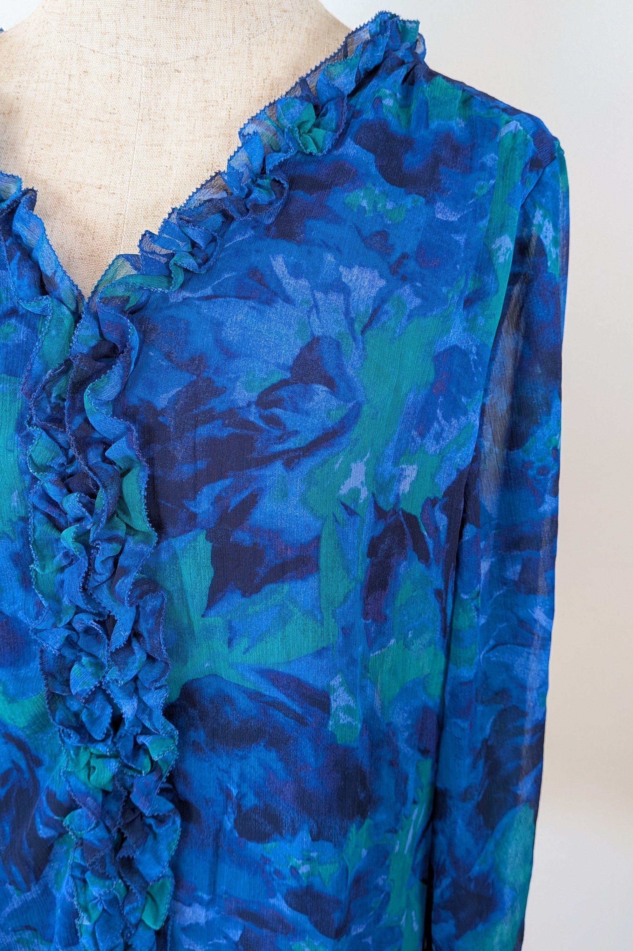 Liz Jordan San Marino Electric Frill Top Size 10 Brand New With Tags RRP $129.99