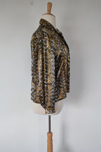 Vintage 90s Talkabout Leopard Print Shirt Size L