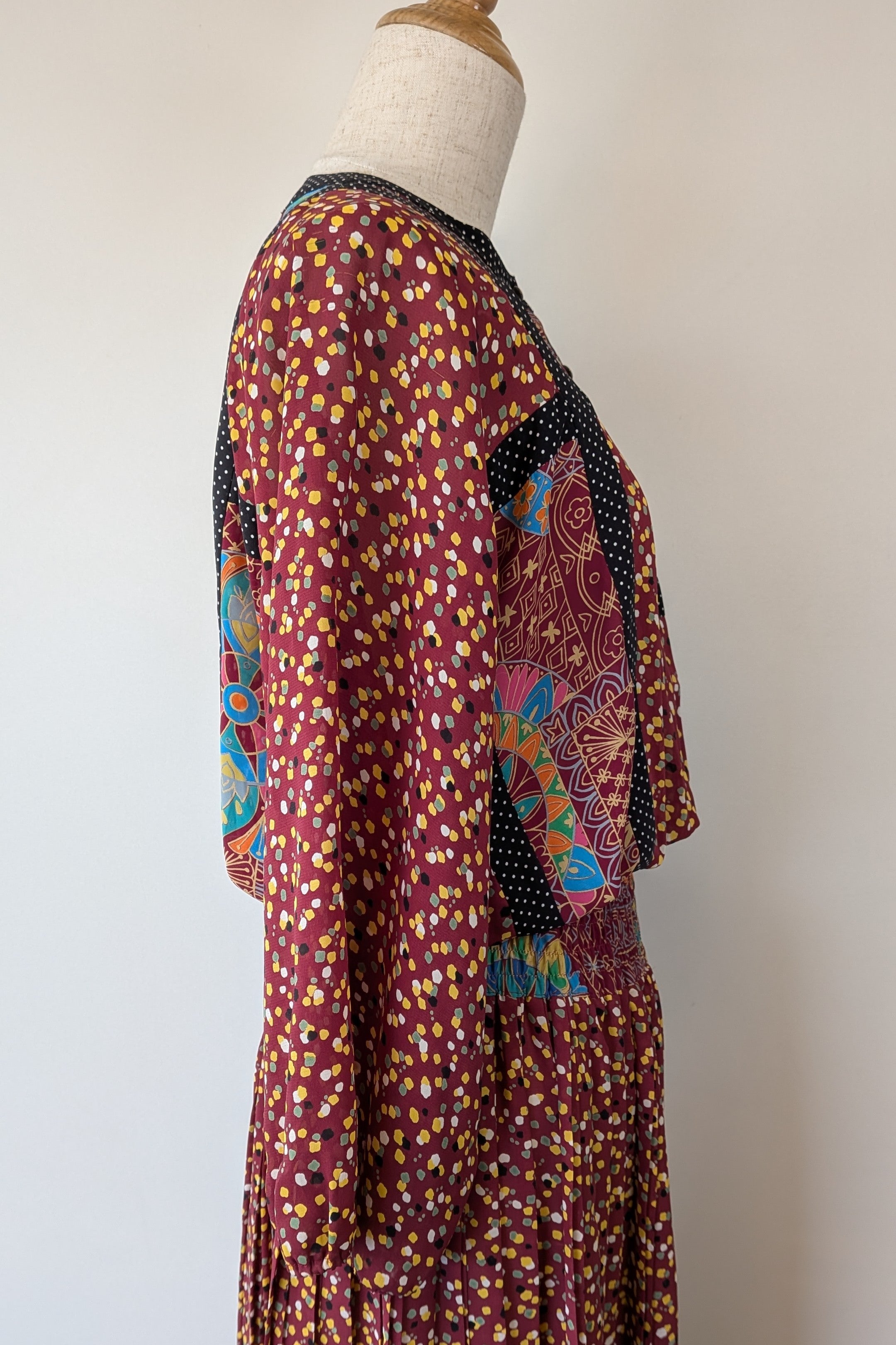 Vintage 80s Diane Freis Georgette Dress Size L
