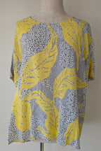 Country Road Tropical Print Woven Top Size M
