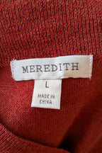 Vintage 90s Meredith Rust Long Cardigan Size 12