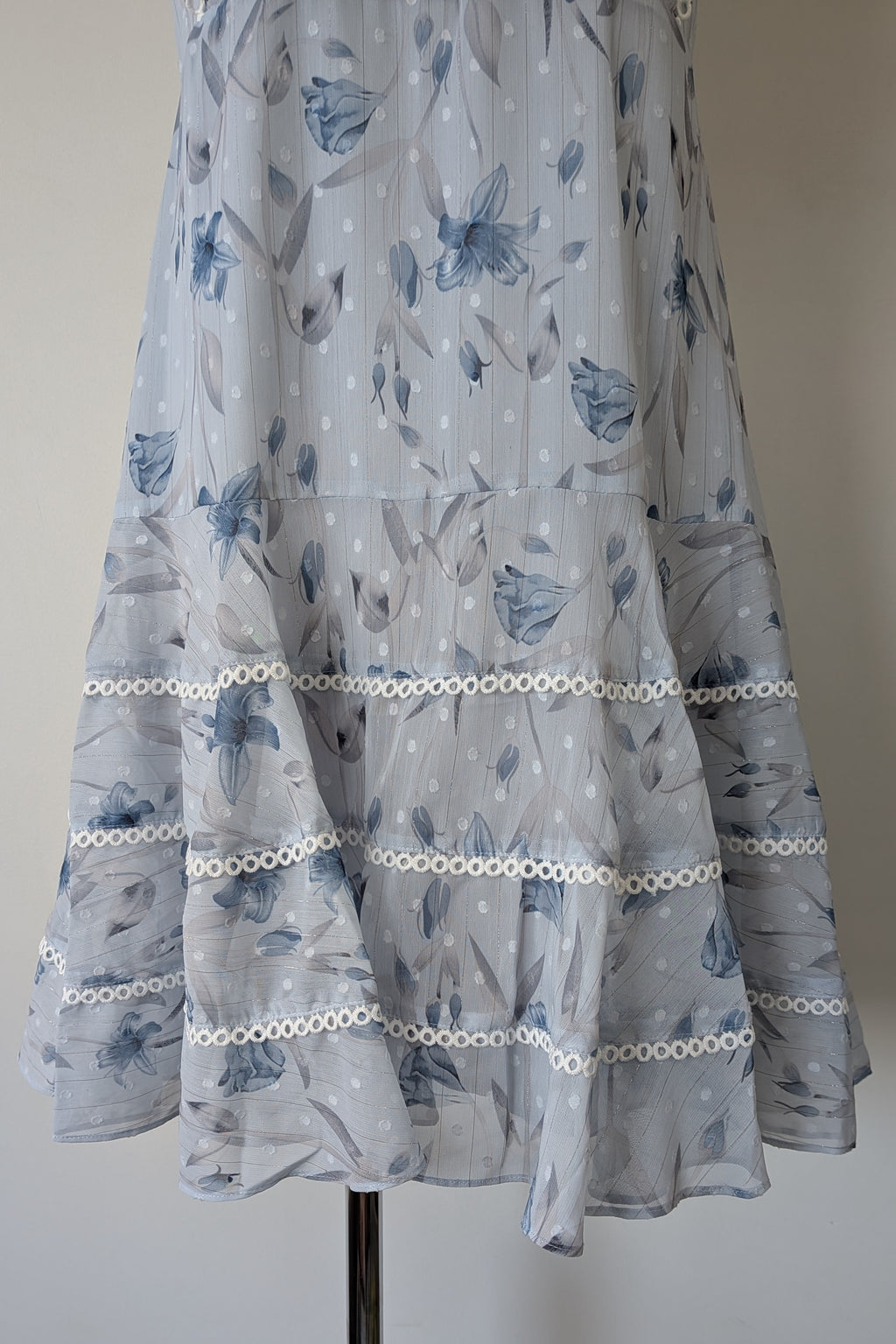 Bardot Junior Sadie Trim Dress in Blue Lily Size 16