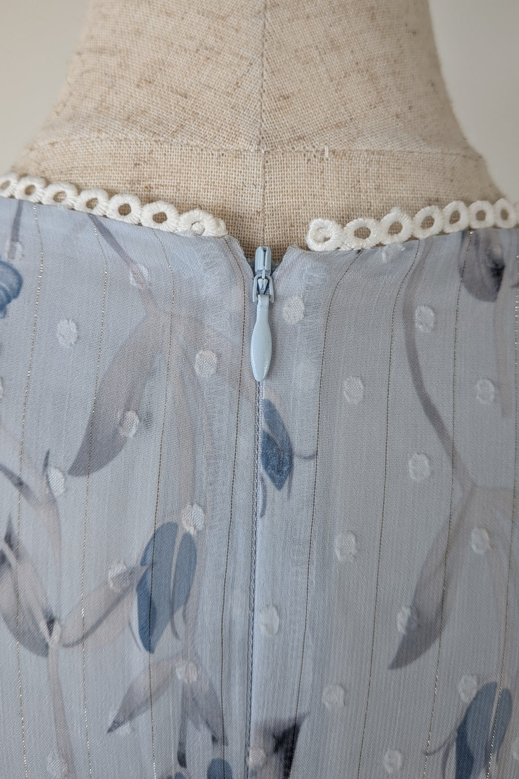 Bardot Junior Sadie Trim Dress in Blue Lily Size 16