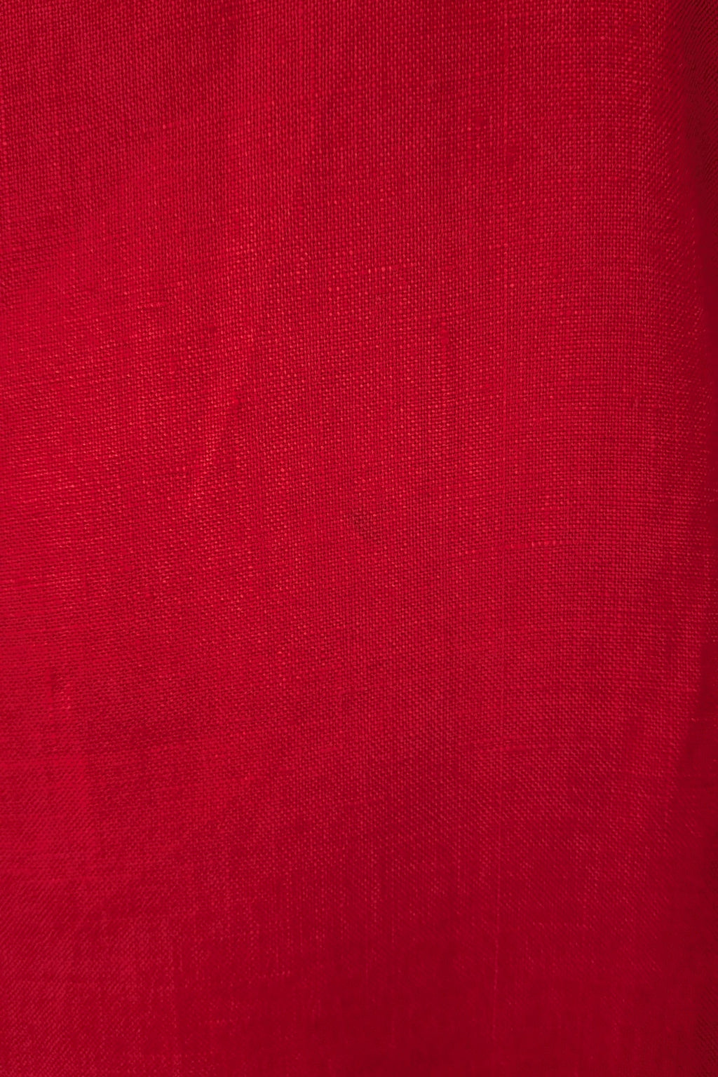 Vintage 90s Motto Red Sleeveless 100% Linen Shirt Size 16
