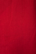 Vintage 90s Motto Red Sleeveless 100% Linen Shirt Size 16