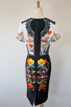 Piccione.Piccione Italian Designer Printed A-Line Dress Size 10/12