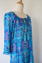 Naudic Cotton Bohemian Midi Dress Size S