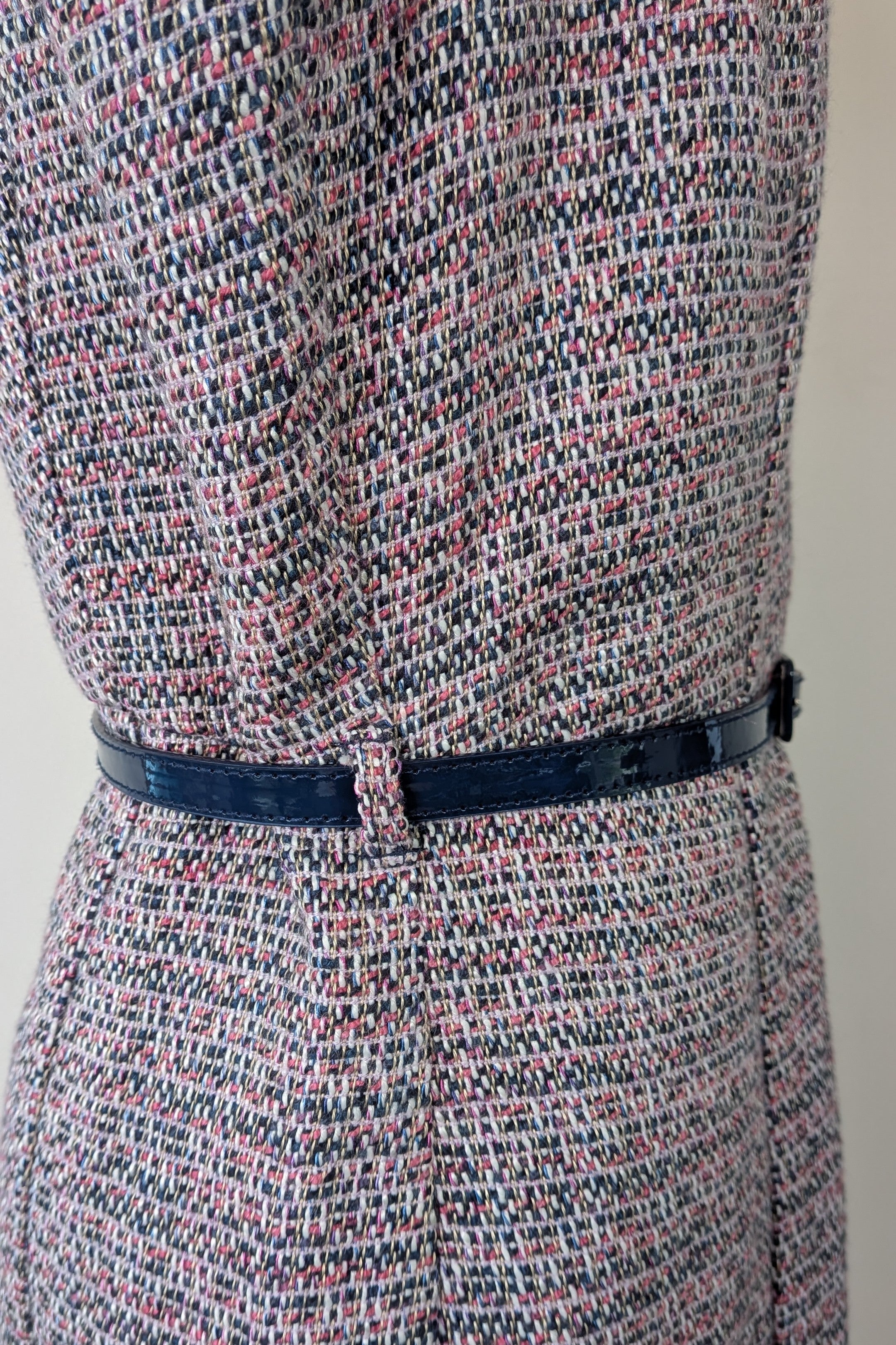 Review Tweed Pencil Dress with Belt Size 12