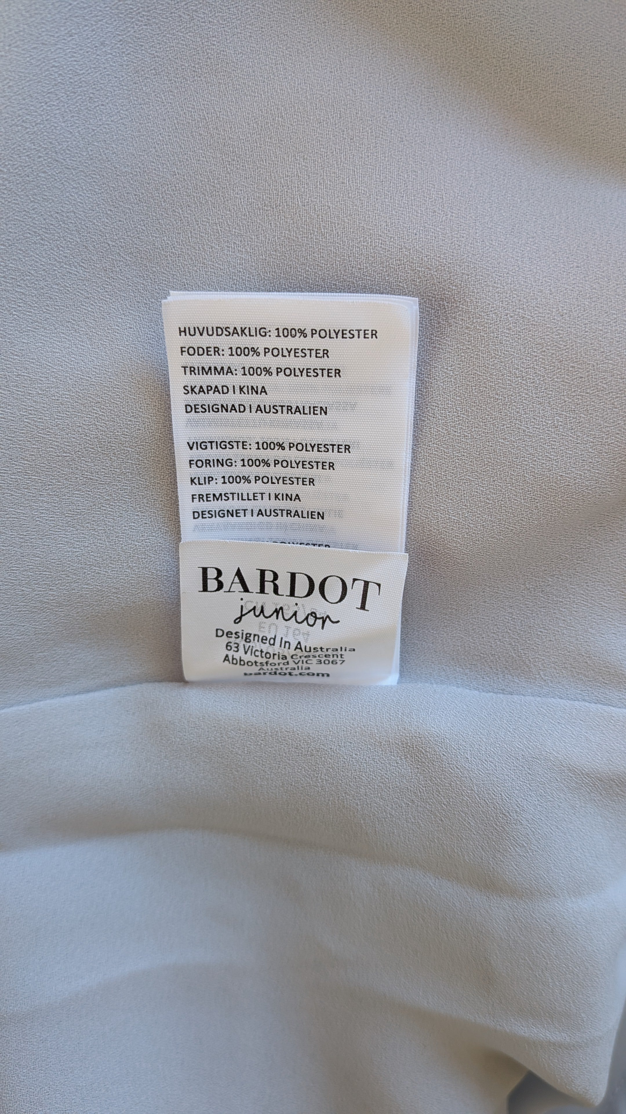 Bardot Junior Sadie Trim Dress in Blue Lily Size 16