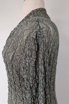 Vintage Y2K Envy Me Green Bouclé Weave Tunic One Size