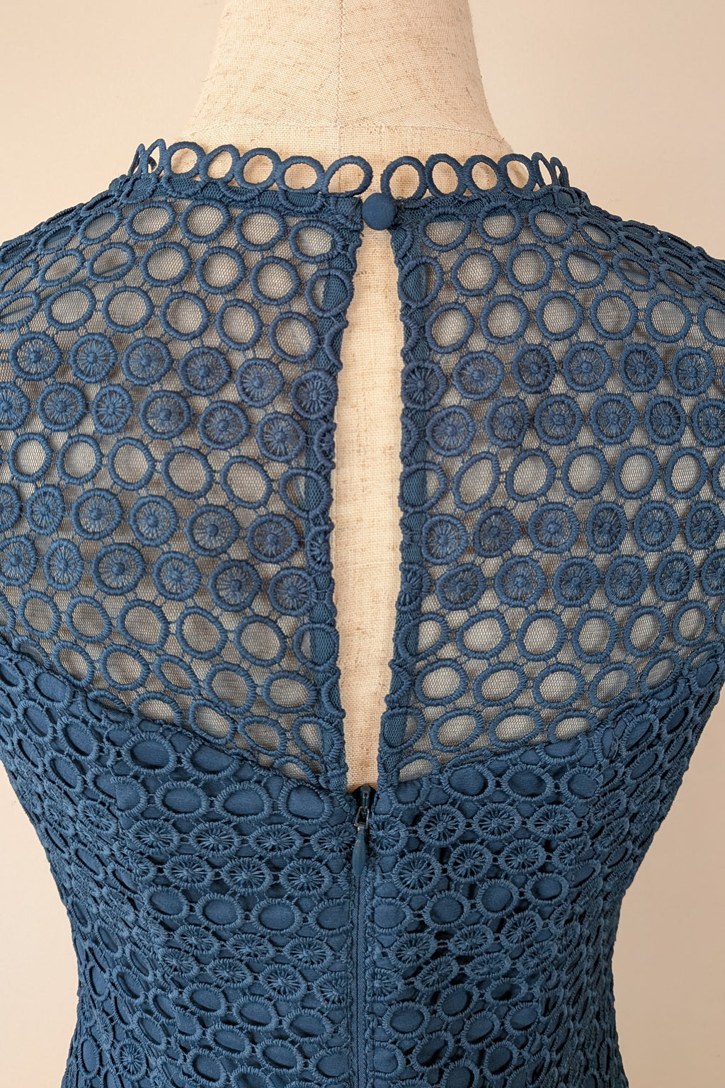 Review Teal Lace Drop Waist Dress Size 6