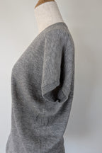 Country Road Grey Merino Wool & Silk Asymmetric Long Knit Top Size XXS