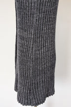 Country Road Grey Wool Cashmere Blend Rib Knit Sleeveless Turtleneck Jumper Size XS