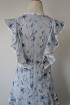 Bardot Junior Sadie Trim Dress in Blue Lily Size 16