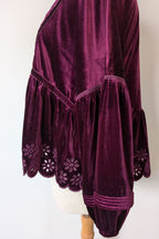 The Poetic Gypsy Burgundy Velvet Top Size 18/20