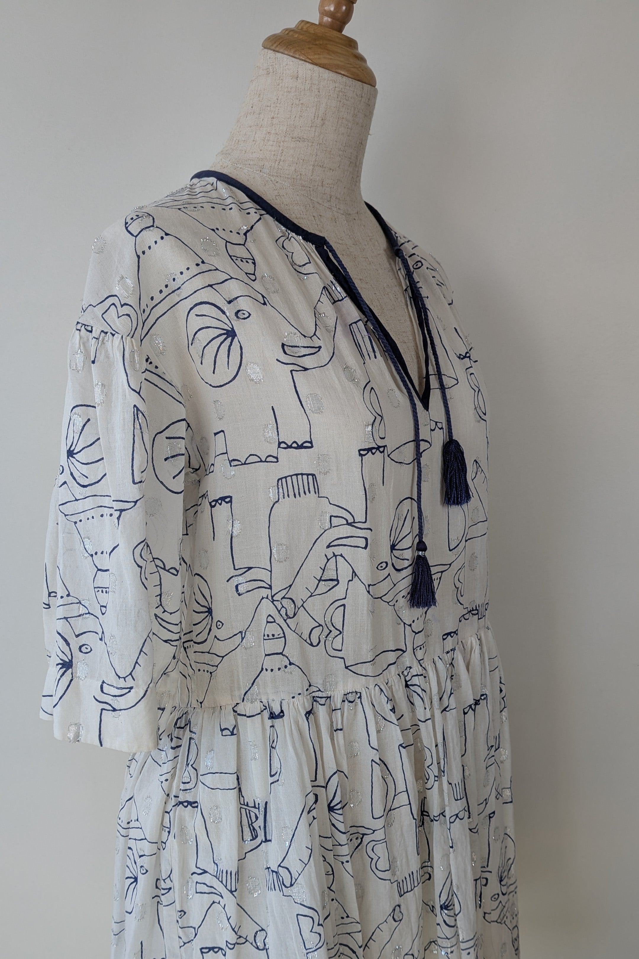 Gorman x Monika Forsberg Elephant Tea Dress Size 6