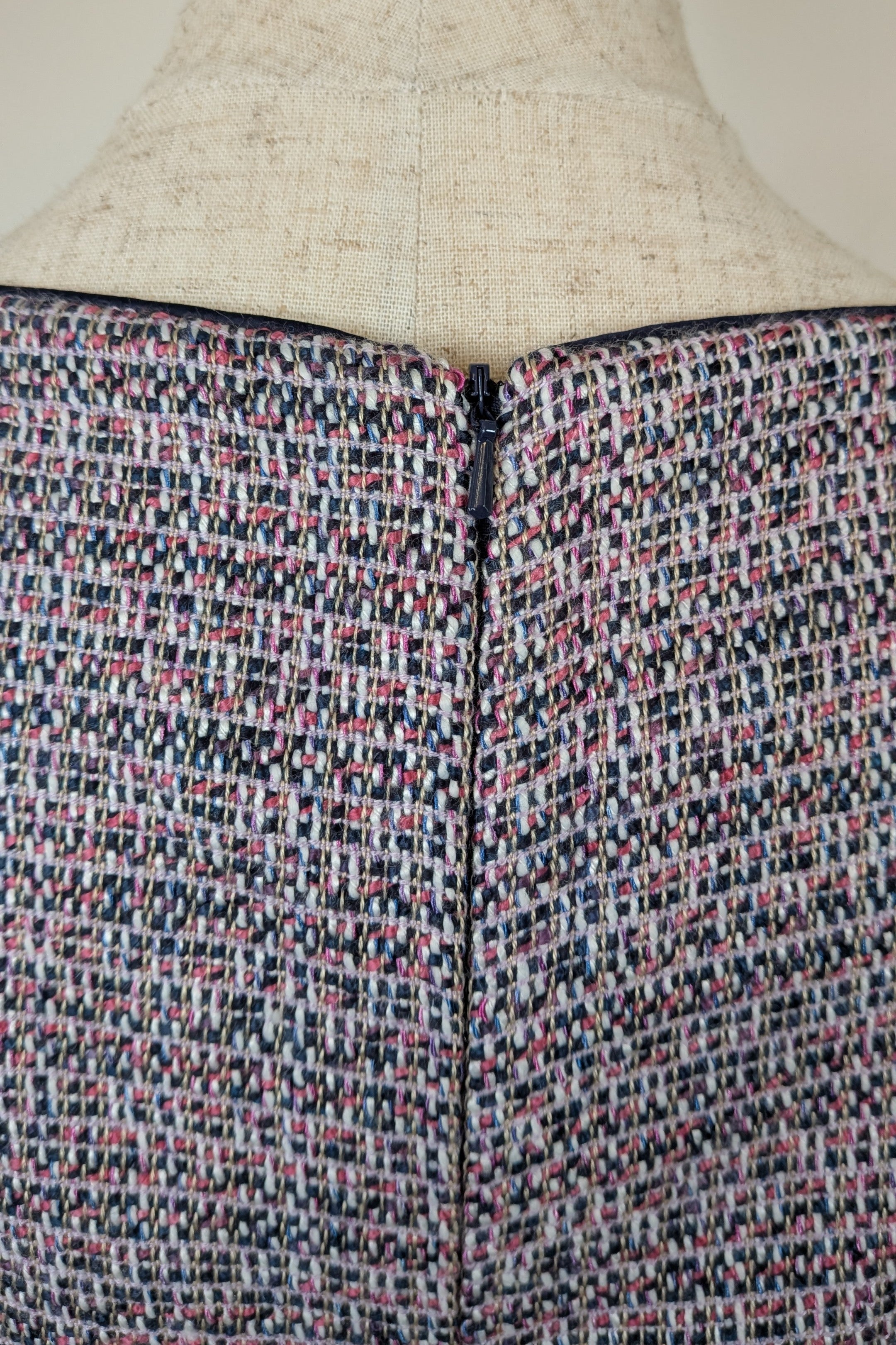 Review Tweed Pencil Dress with Belt Size 12