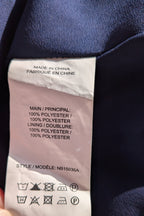 Liz Jordan Designer Collection Frill Trim Lurex Printed Top in Midnight Size 8 BNWT RRP $139.99