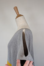 Uimi Colour Block Egyptian Cotton & Cashmere Knit Dress Size S-M