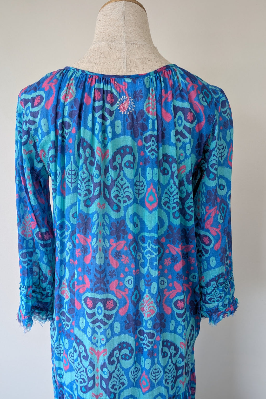 Naudic Cotton Bohemian Midi Dress Size S