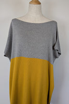 Uimi Colour Block Egyptian Cotton & Cashmere Knit Dress Size S-M