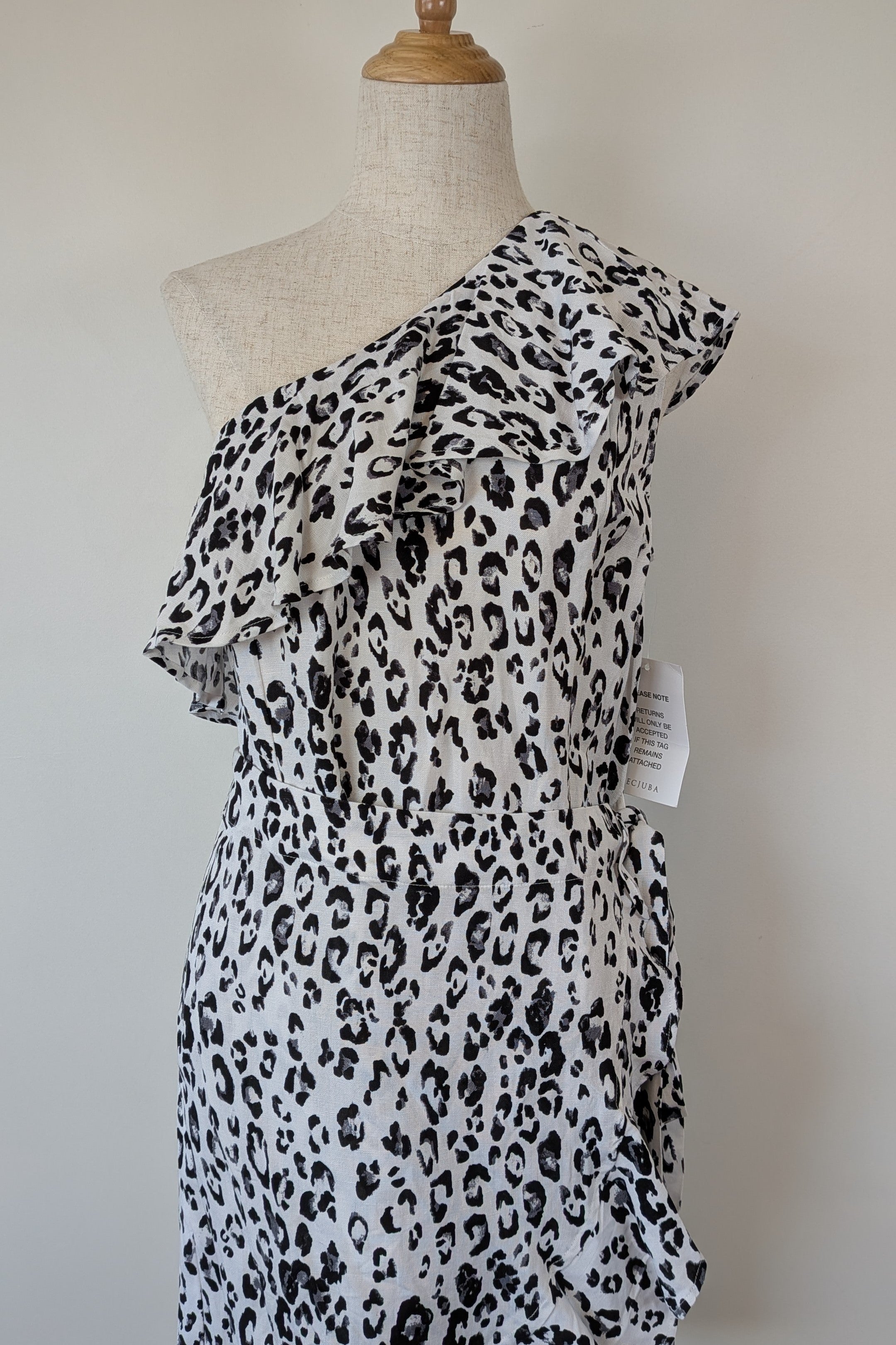Decjuba Maya One Shoulder Dress Size 10 Brand New With Tags RRP $129.95