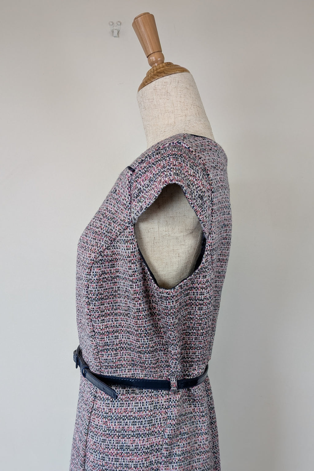 Review Tweed Pencil Dress with Belt Size 12