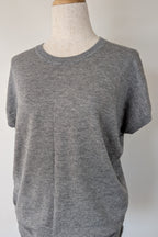 Country Road Grey Merino Wool & Silk Asymmetric Long Knit Top Size XXS