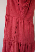 French Connection Geranium Polka Dot 100% Cotton Flutter Sleeve Dress Size 8