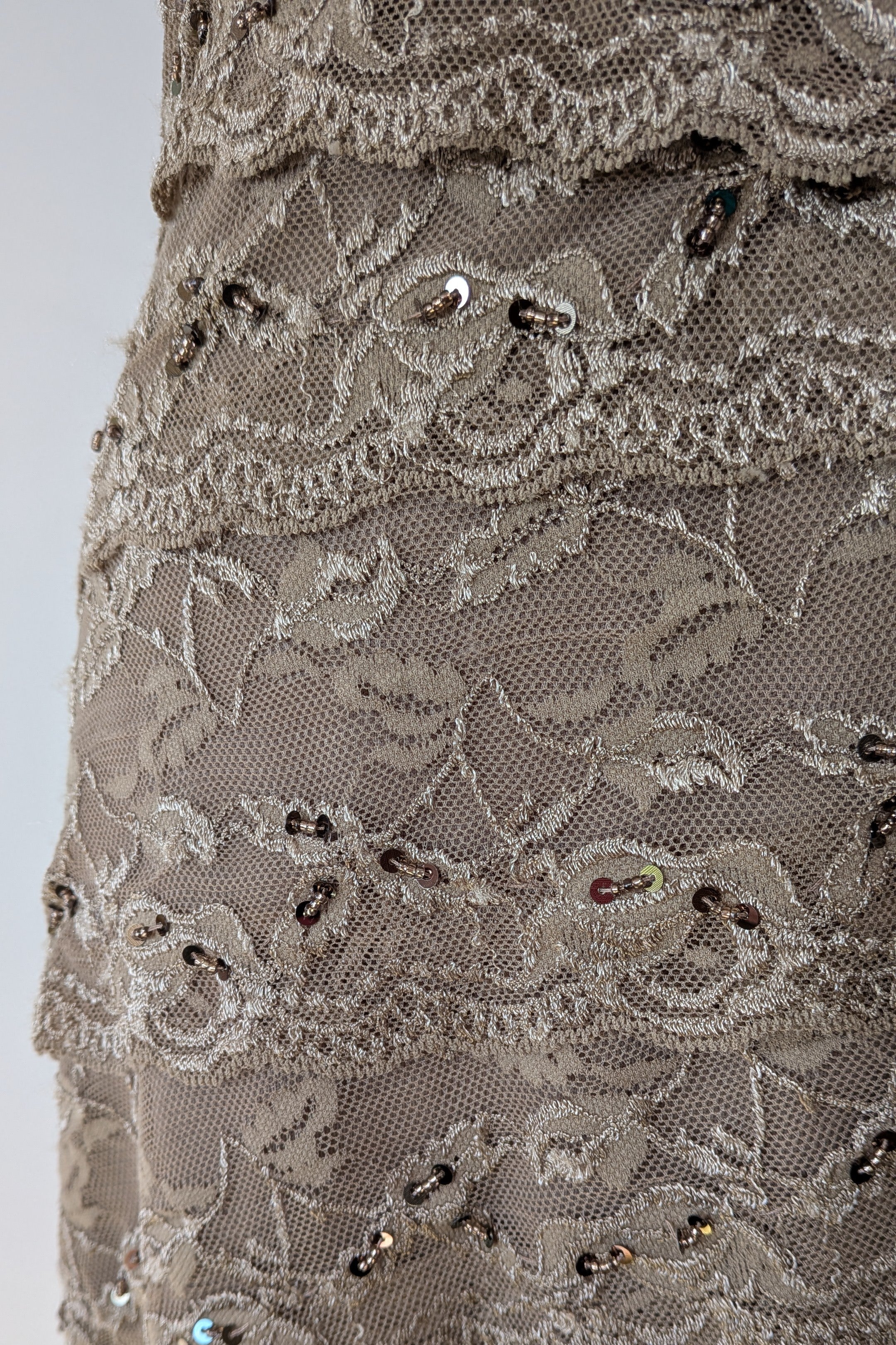 Grace Hill Antique Gold Lace Dress Size 12 Brand New With Tags