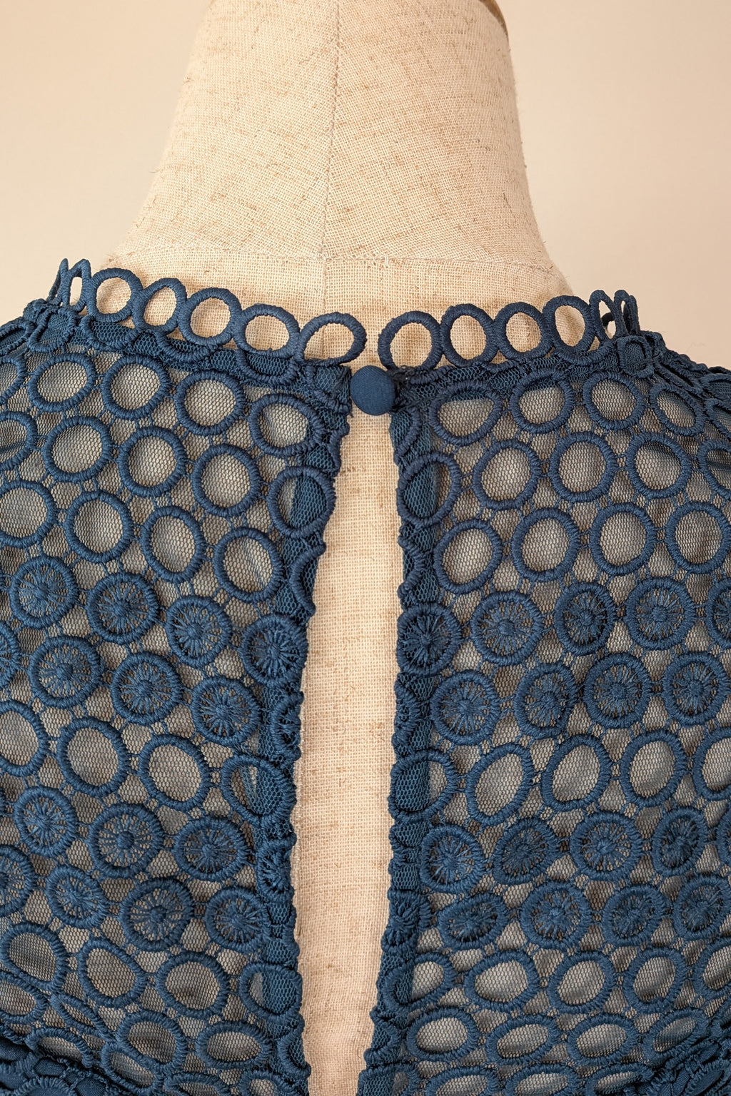 Review Teal Lace Drop Waist Dress Size 6