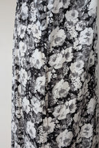 Veducci Linen Blend Floral Monochrome Dress Size 10