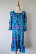 Naudic Cotton Bohemian Midi Dress Size S