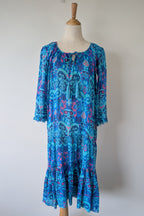 Naudic Cotton Bohemian Midi Dress Size S