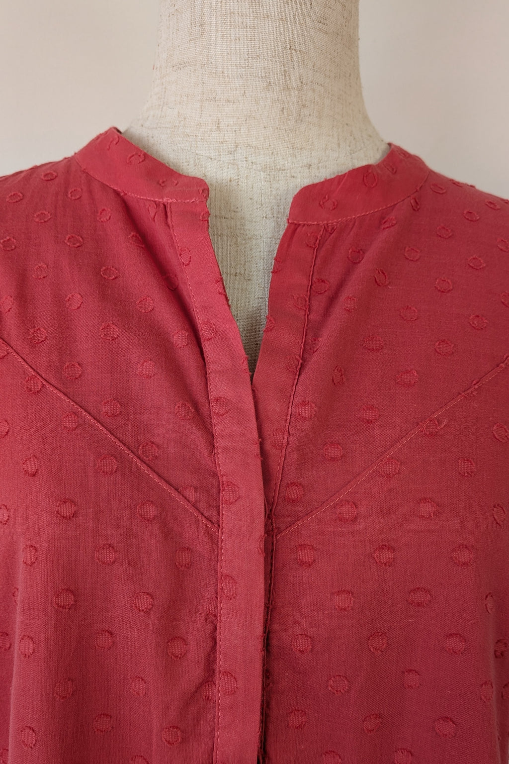 French Connection Geranium Polka Dot 100% Cotton Flutter Sleeve Dress Size 8