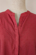 French Connection Geranium Polka Dot 100% Cotton Flutter Sleeve Dress Size 8