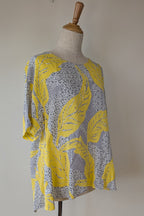 Country Road Tropical Print Woven Top Size M