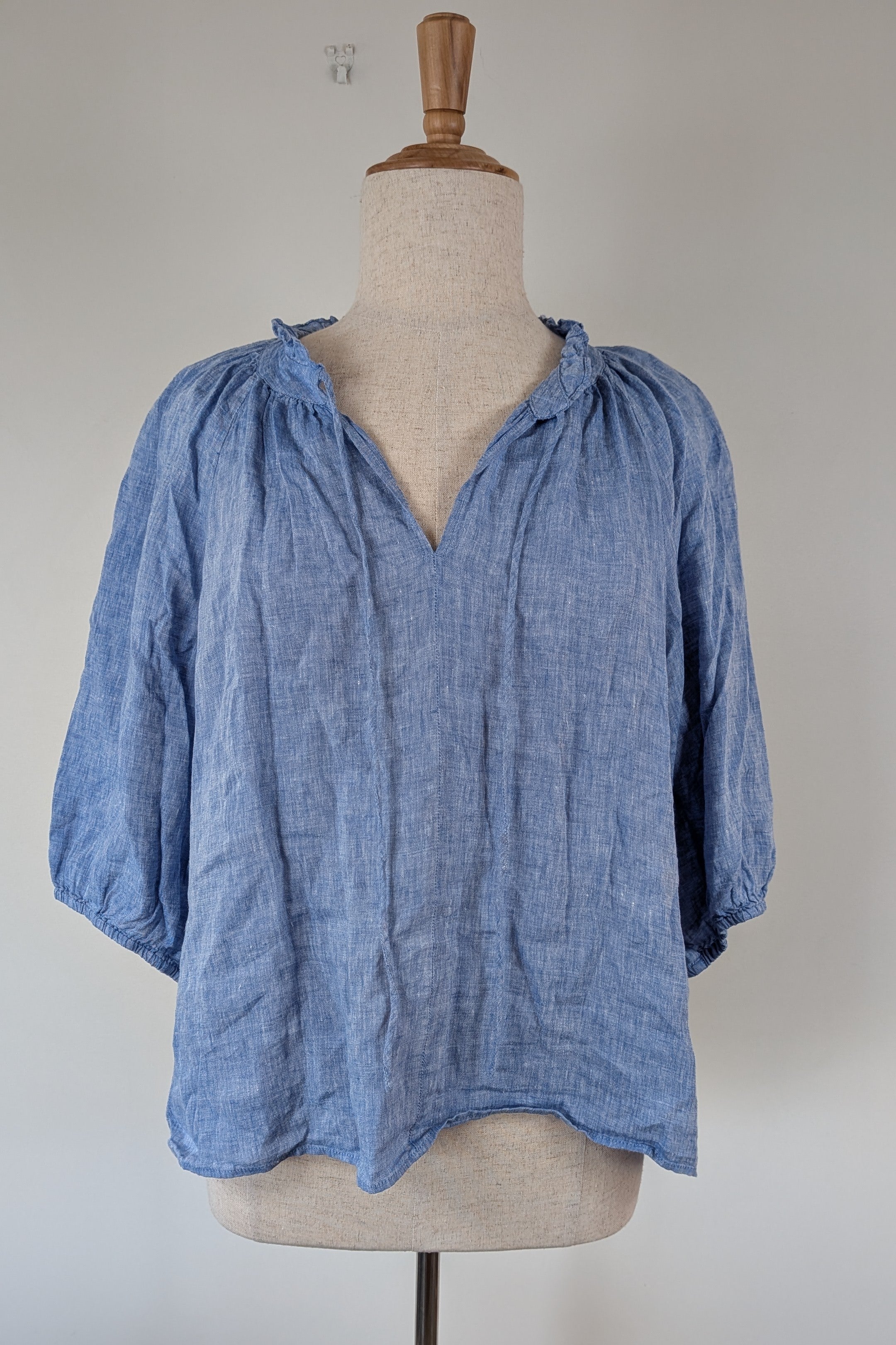 Sussan Ocean Blue 100% Linen Top Size 18 Brand New With Tags RRP $79.95