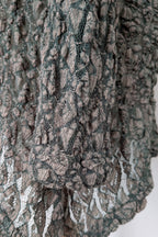 Vintage Y2K Envy Me Green Bouclé Weave Tunic One Size