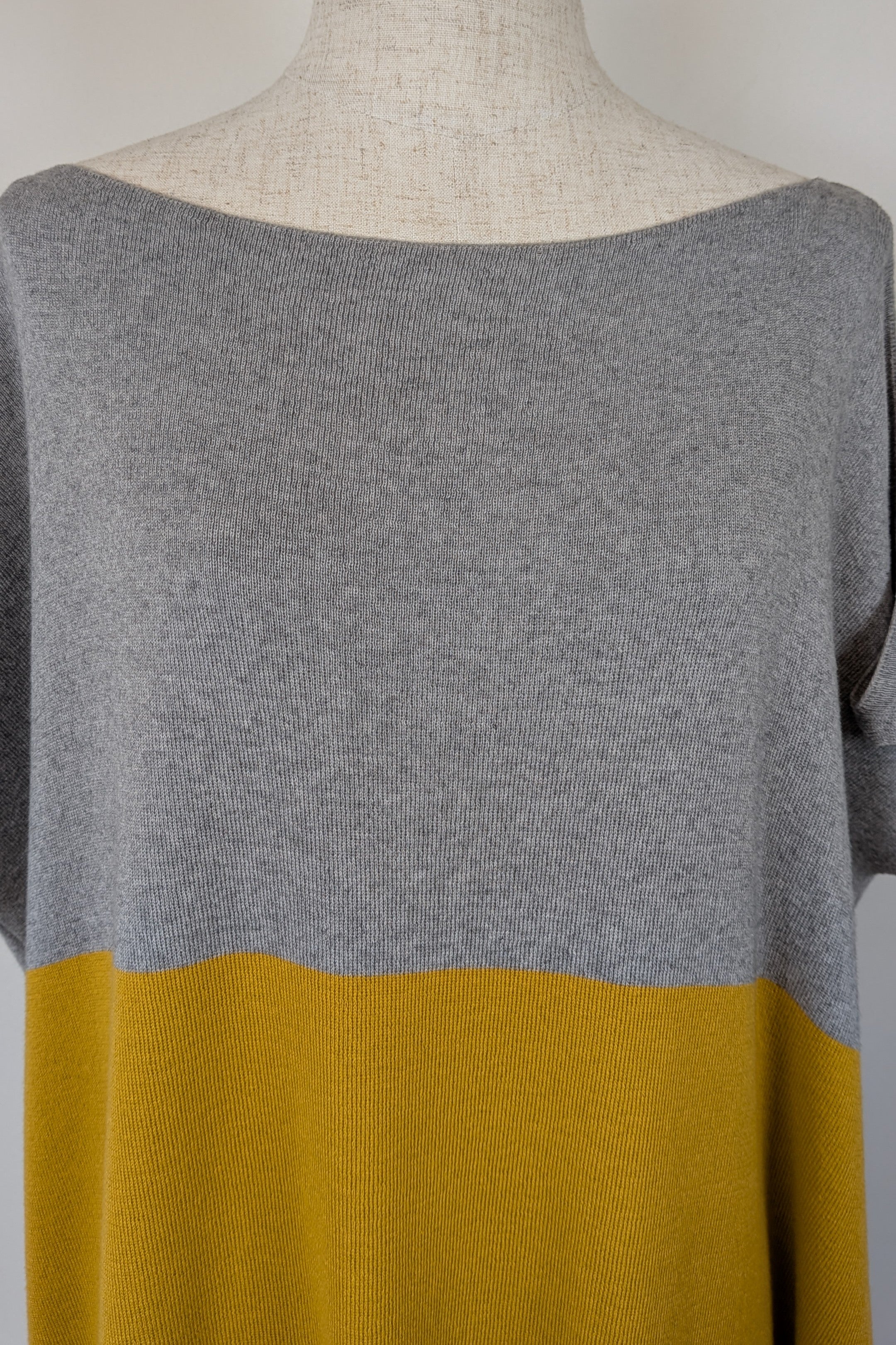 Uimi Colour Block Egyptian Cotton & Cashmere Knit Dress Size S-M