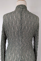 Vintage Y2K Envy Me Green Bouclé Weave Tunic One Size